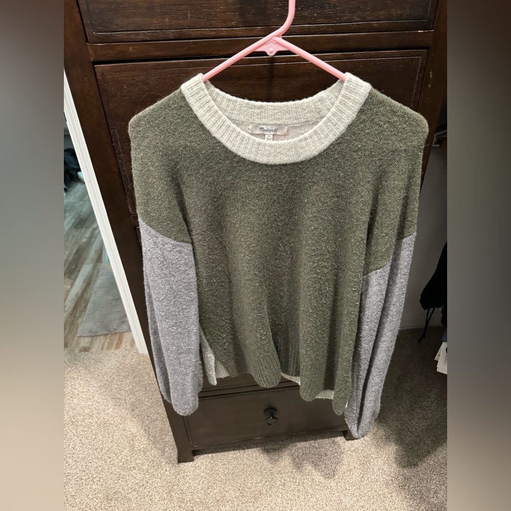 Madewell size XS color block sweater.